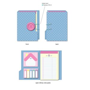 Big Button Series Round Button Notepad Set