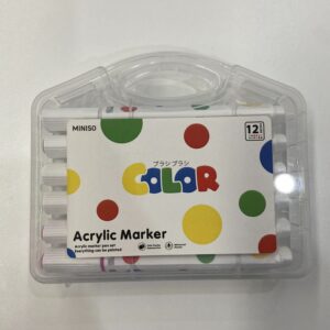 Polka Dot Series Triangular Acrylic Marker Set (12 Colors)