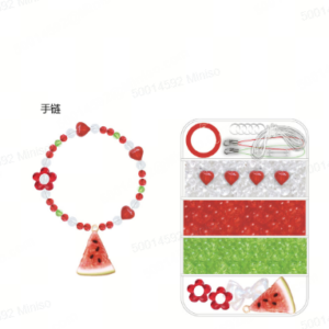 Fruit Series DIY Bead Bracelet Making Kit (PDQ)(Watermelon)