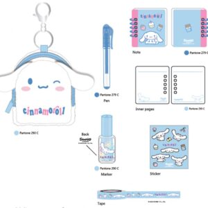 Cinnamoroll Collection Mini Stationery Set (Storage Bag, Book*1*30 Sheets, Gel Pen, Highlighter, Sti