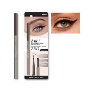 2-in-1 Gel Eyeliner & Blade Eyeliner Brush(01 Black)